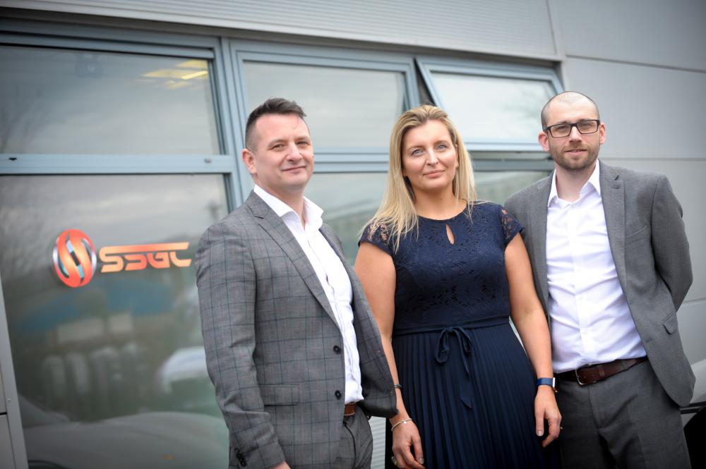 L-R David Stubbs, Demelza Staples and Andy McInnes from SSGC Ltd, which has launched WLTS Ltd, its new initiative to deliver temporary labour and recruitment services to businesses