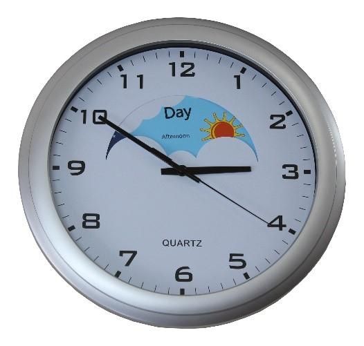 An Alzheimer's Society 'day and night' clock