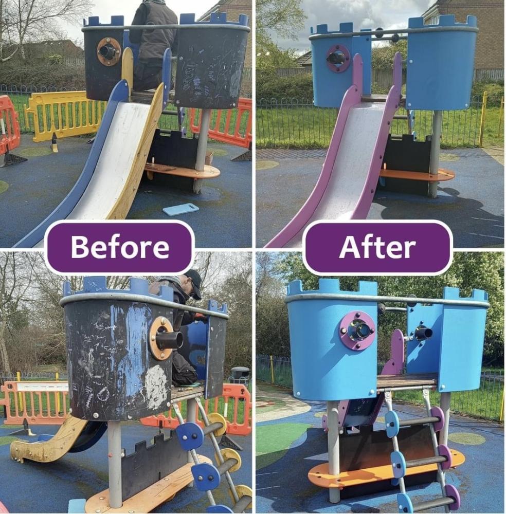 Spring refresh for play park