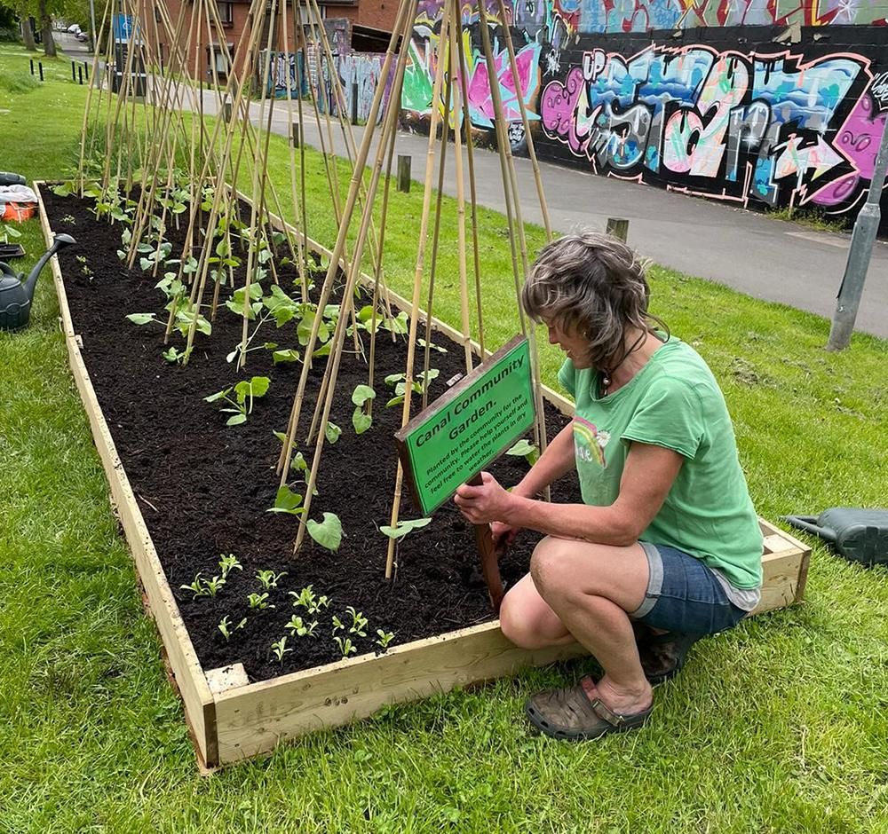 Community vegetable-growing projects are among the opportunities for volunteers