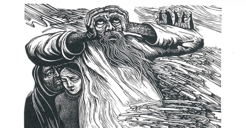 Hilary Paynter, King Lear No.22 of 50, Woodcut, Swindon Museum and Art Gallery, © The Folio Society