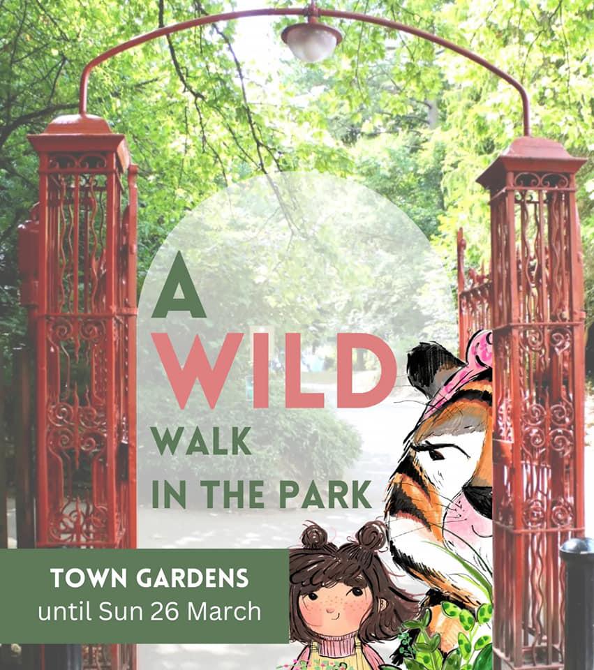 Free family-friendly tiger-themed StoryWalk event available in Town Gardens