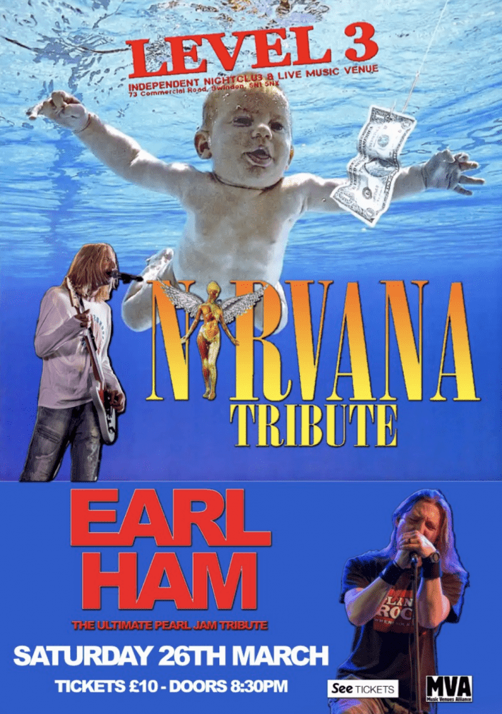 Nirvana UK and Earl Ham will be performing at Level 3
