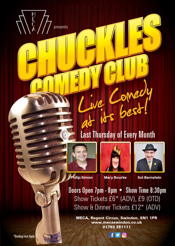 Chuckles Comedy Club July poster