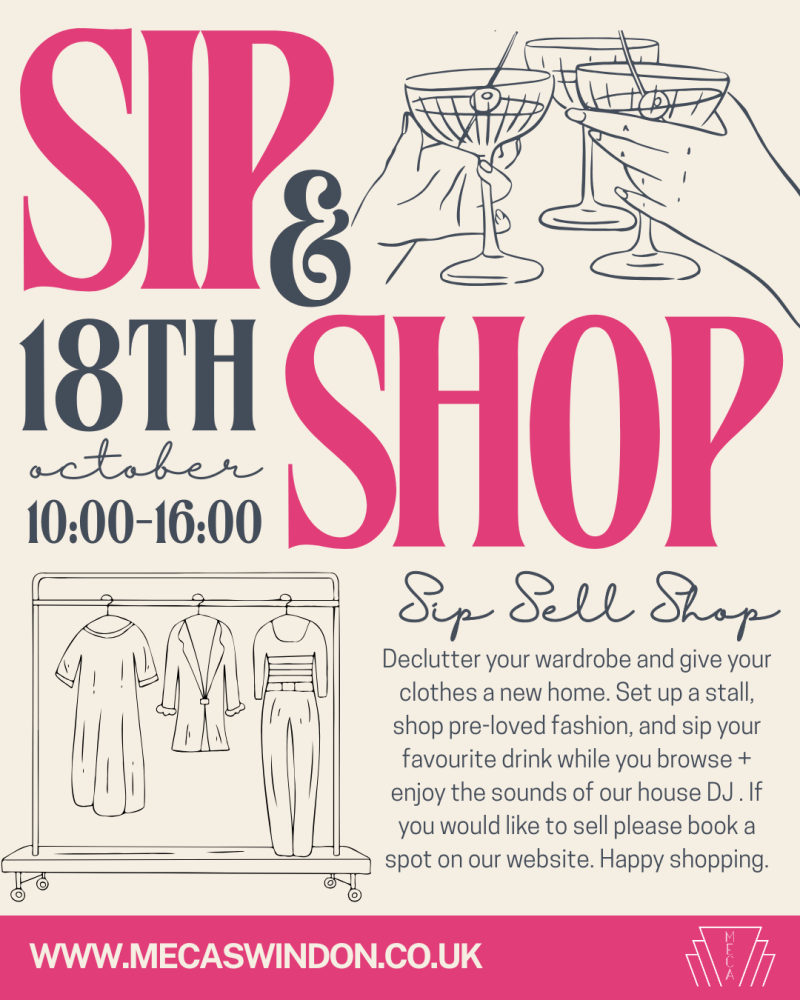 Meca Swindon invite you to sip while you shop