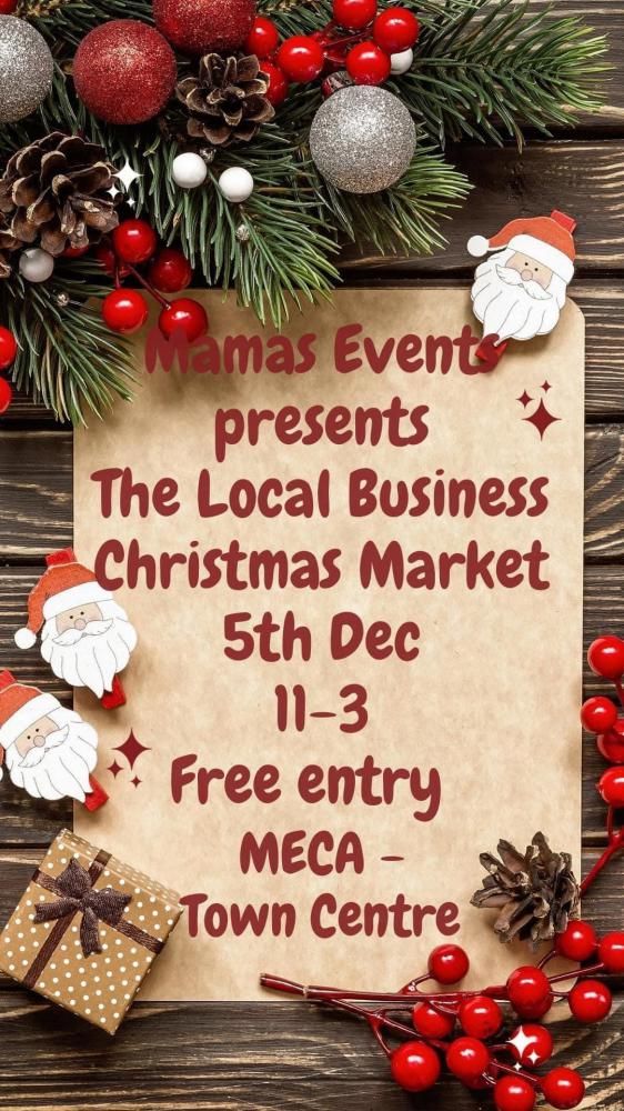 Meca to host local business Christmas market