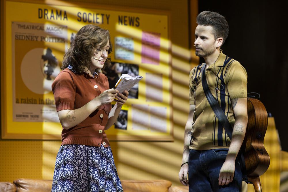 Molly Grace Cutler and Tom Milner as Carole King and Gerry Goffin