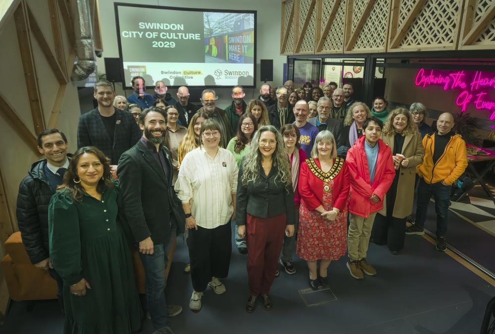 Partners came together at Create Studios in the Carriage Works for the launch of Swindon’s bid to be UK City of Culture 2029. (picture by Calyx Photos)