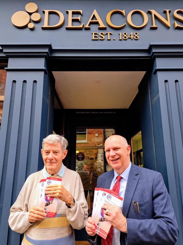 Robert Elrick, left, and Richard Deacon