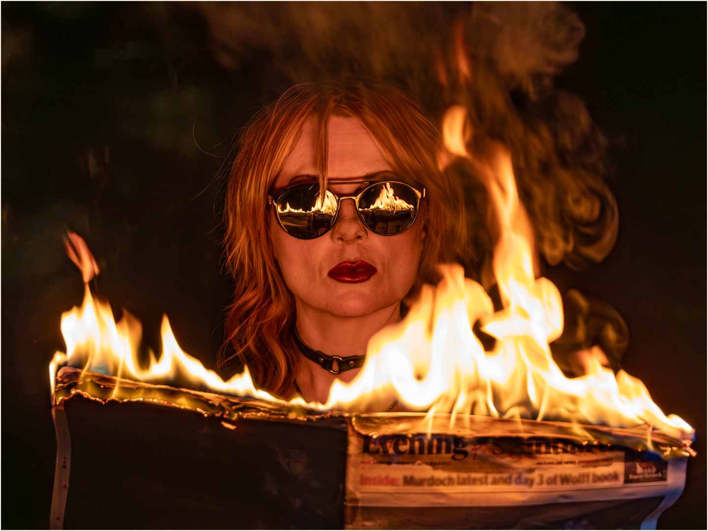 Flaming News by Neil Hayward