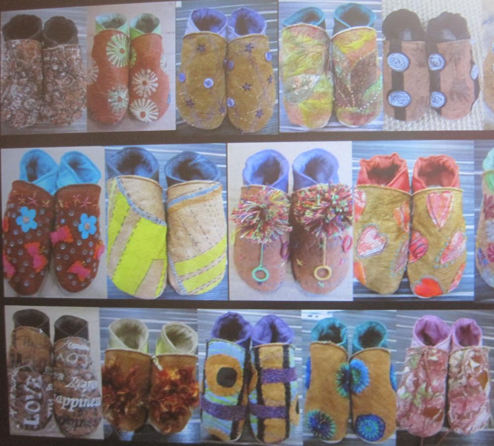 Bark cloth shoes (Copyright Bobby Britnell)