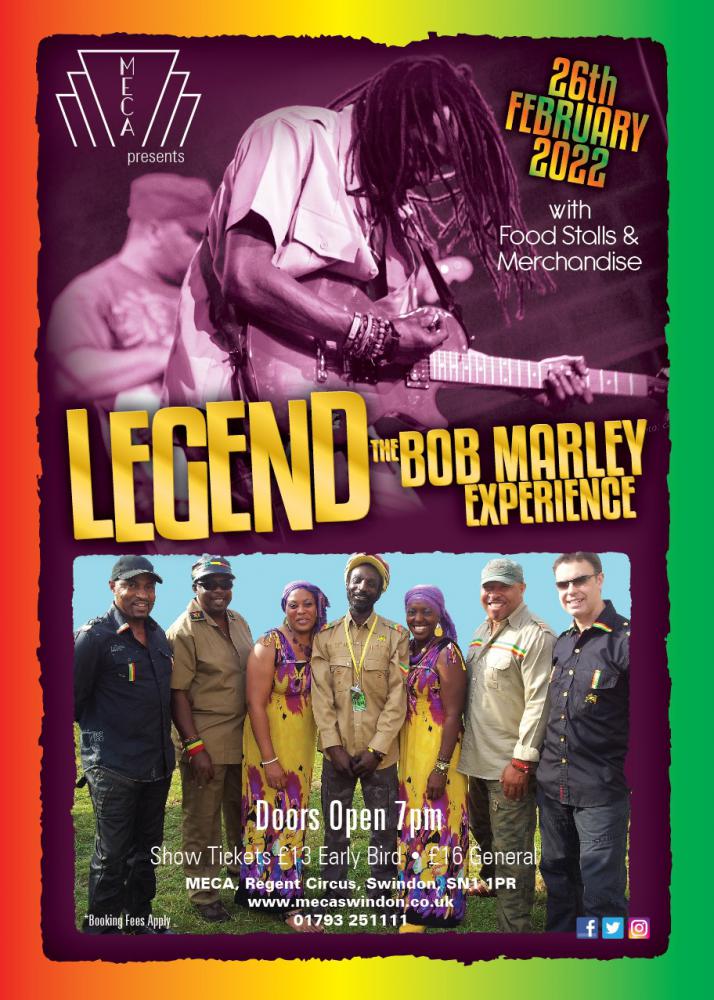 Legend: The Bob Marley Experience to visit Swindon