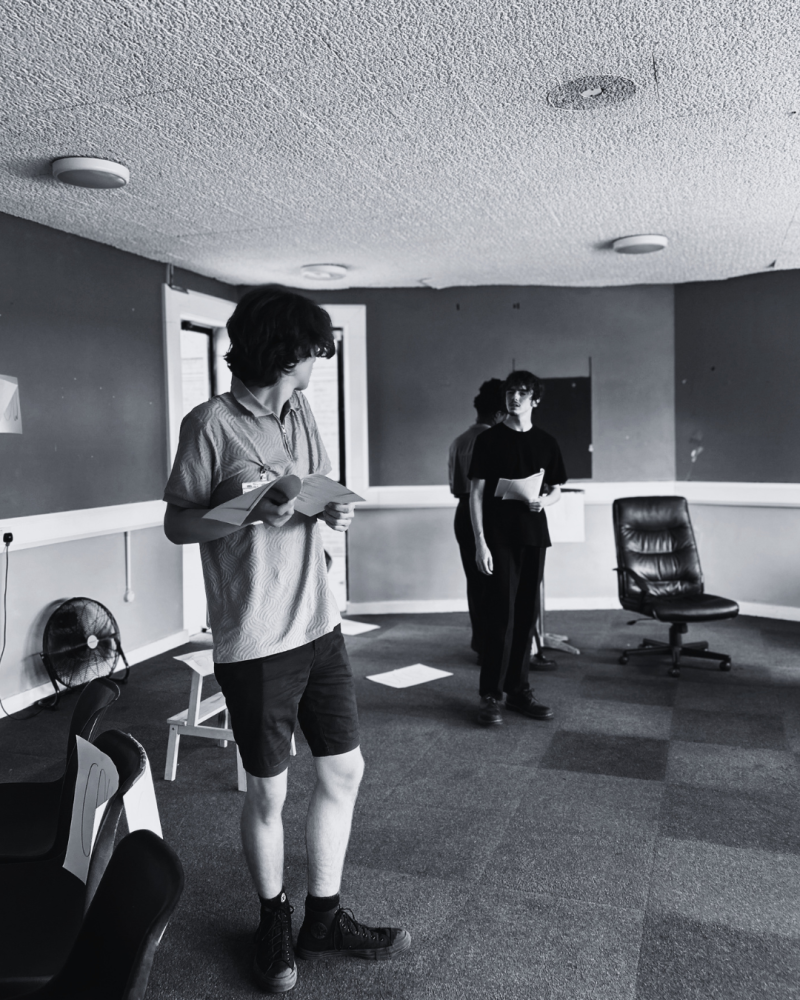 Young performers rehearse Little Shop of Horrors