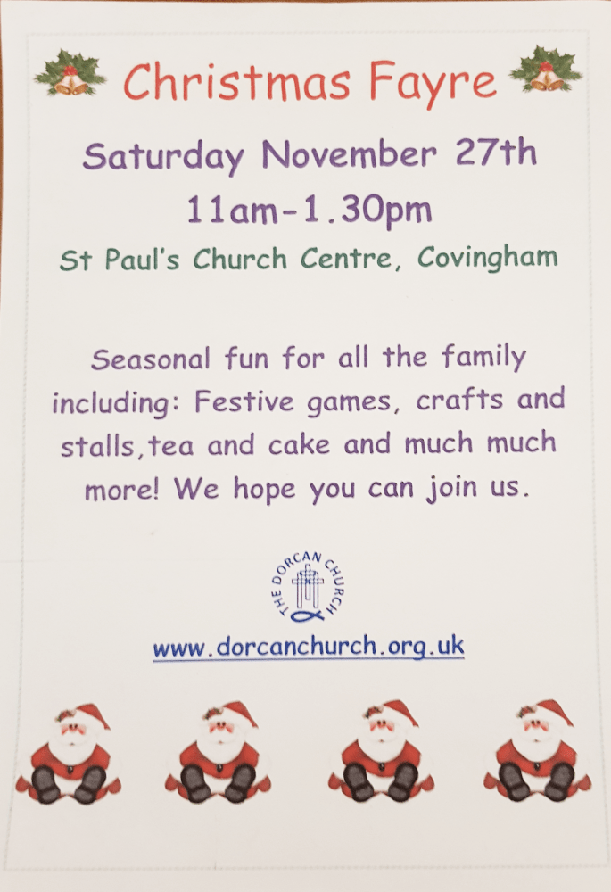 Christmas Fayre to be held at Dorcan