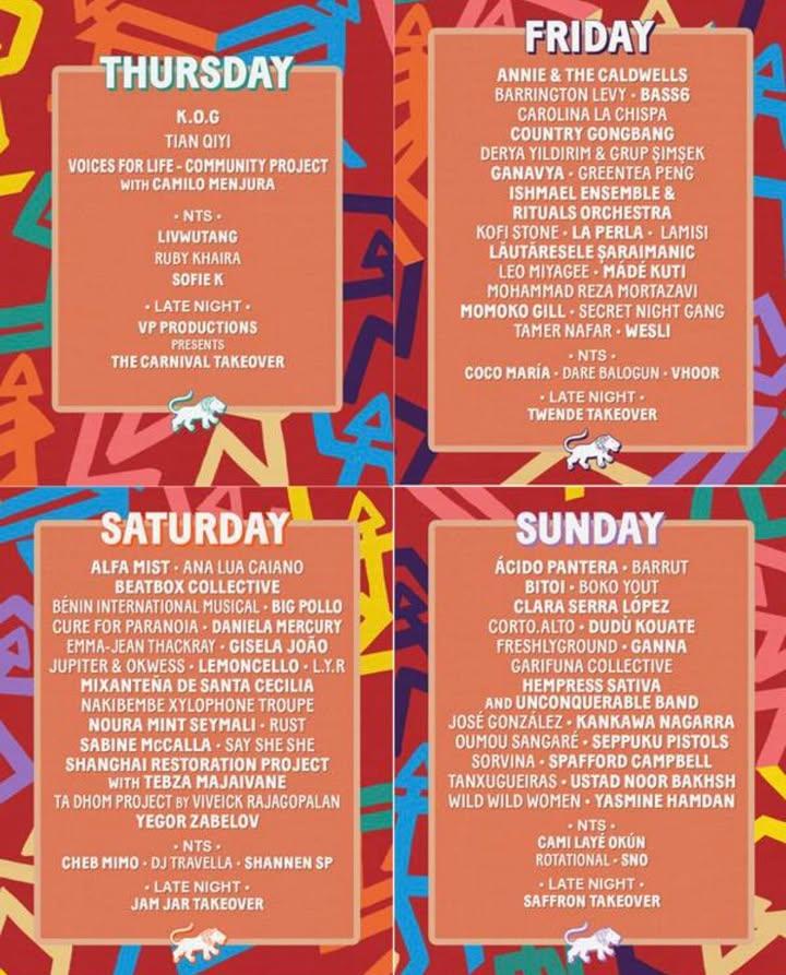 WOMAD unveils full weekend programme