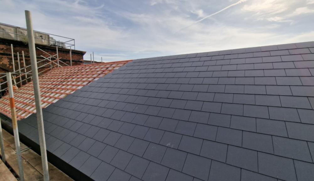 New roofing at the Health Hydro