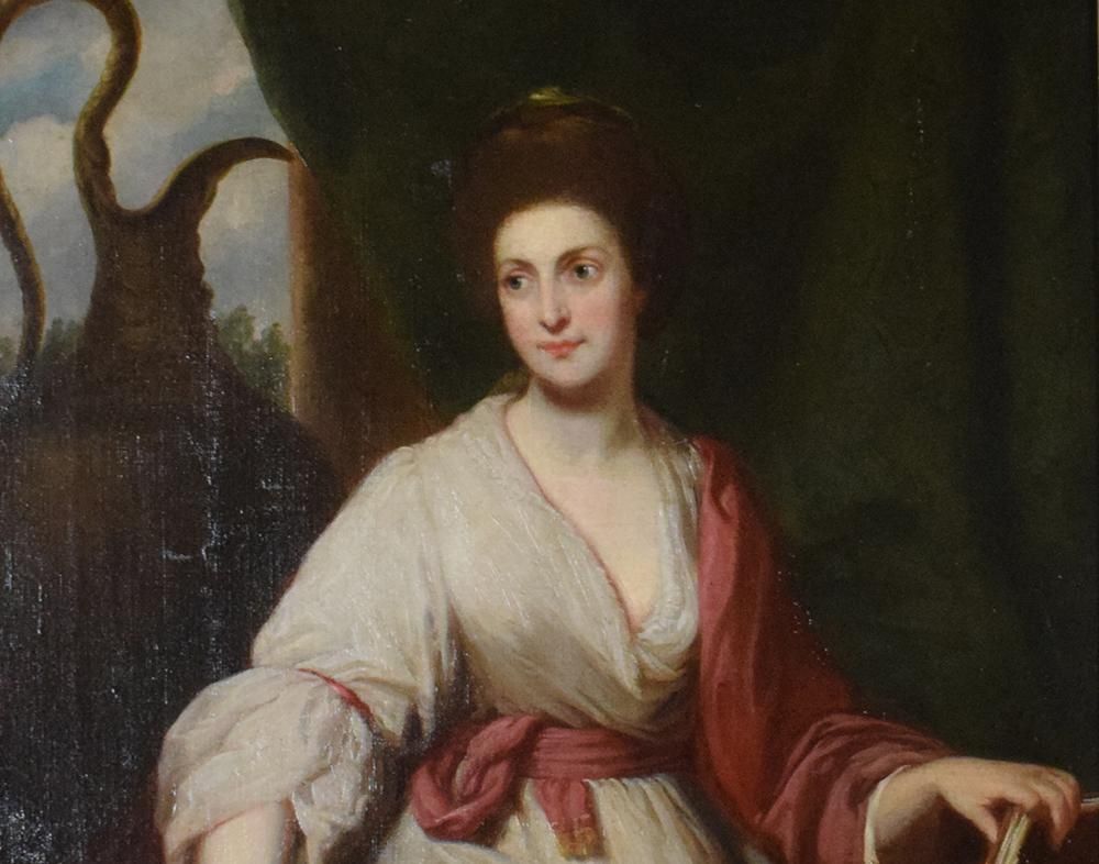 A detail from the portrait