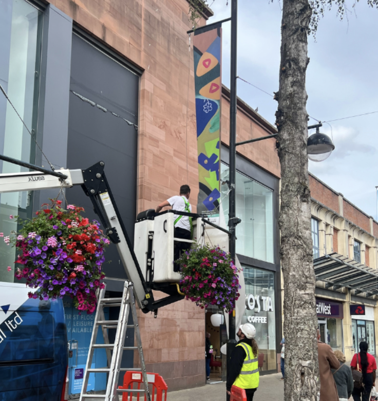 New town centre banners promote Swindon's art collection