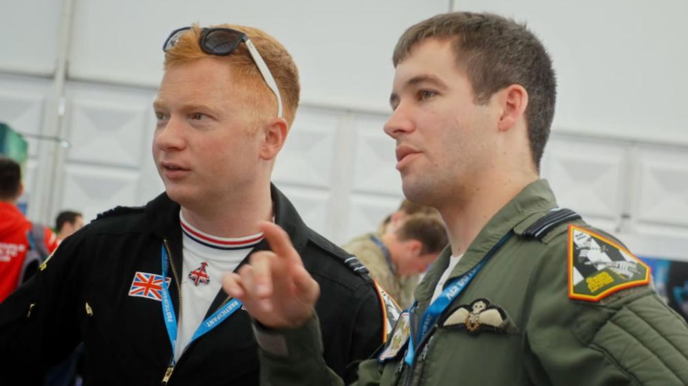 Squadron Leader Nathan Shawyer and Flight Lieutenant David ‘Turbo’ Turnbull