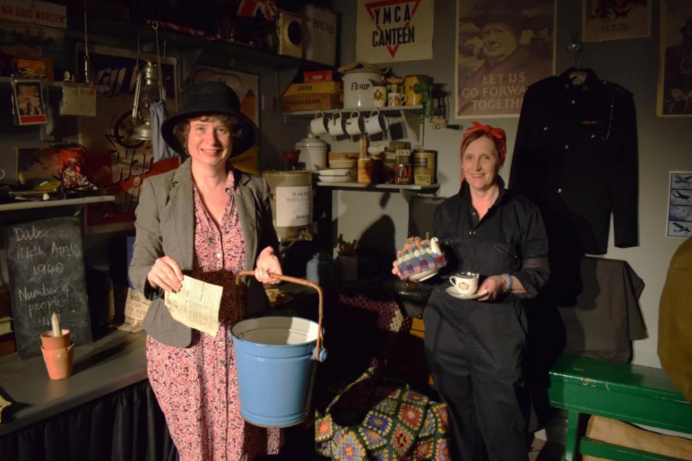 An image taken at Steam's Air Raid Shelter experience