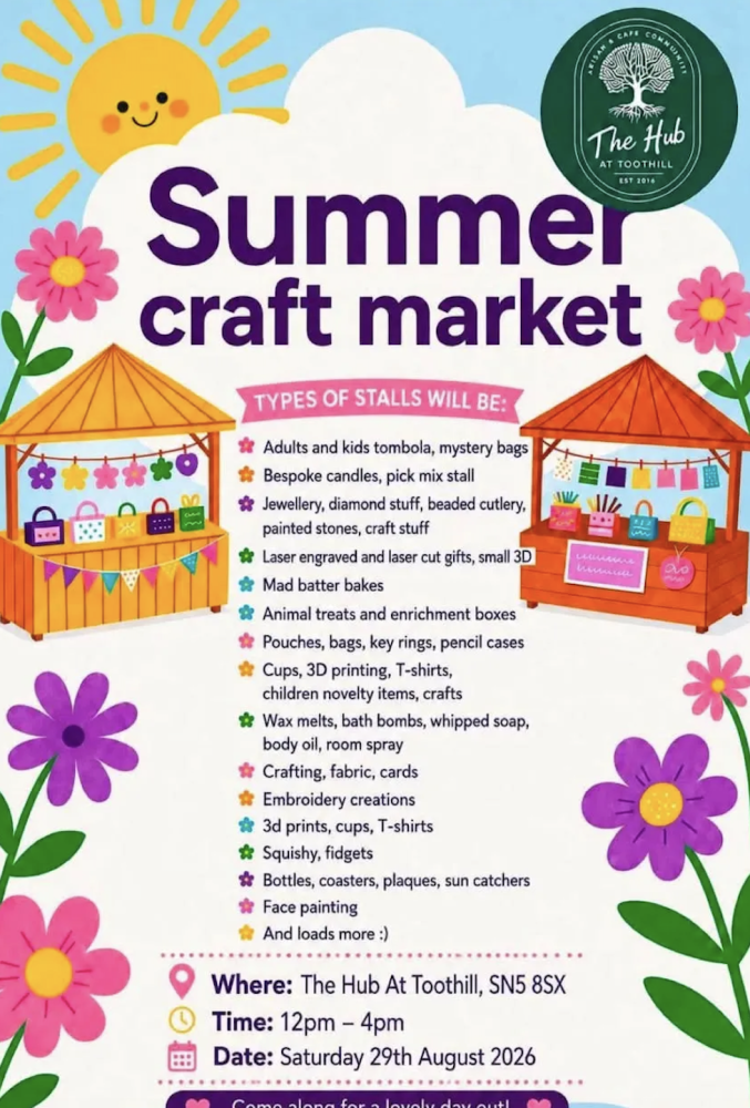 Summer Craft Market at new community hub