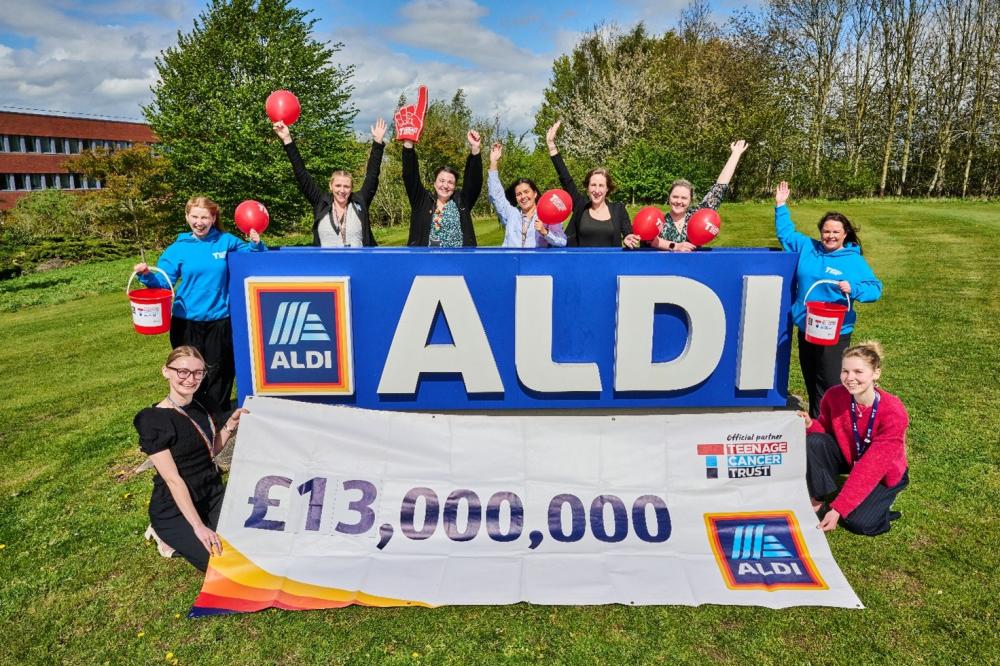 Wiltshire Aldi shoppers help raise 13 million for teenage cancer trust
