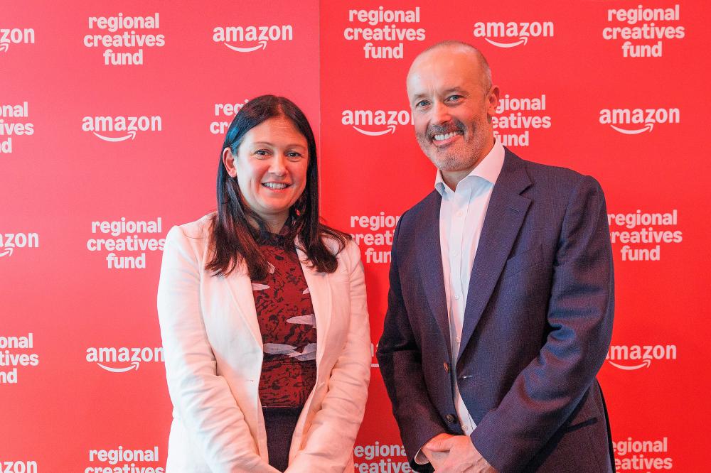 Rt Hon Lisa Nandy MP, Secretary of State for Culture, Media and Sport, launched the 2026 Regional Creatives Fund with John Boumphrey, UK & Ireland Country Manager at Amazon