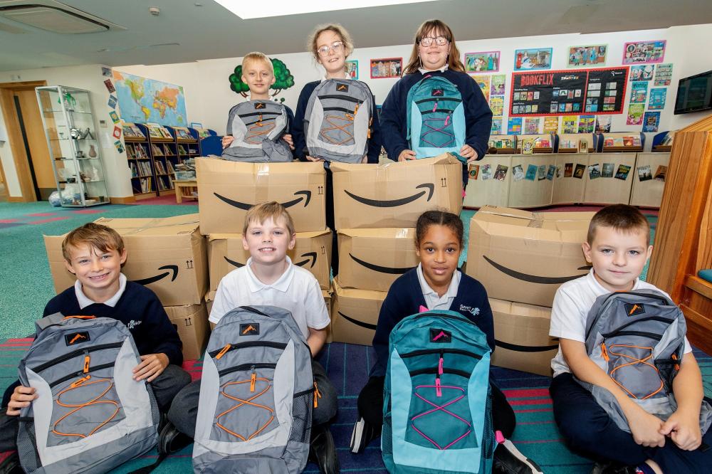 Swindon primary pupils boosted by Amazon donation