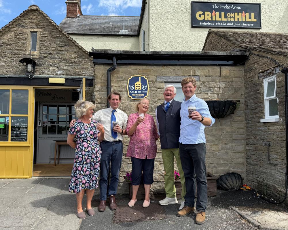 From left: Carolyn Arkell, George Arkell, Rosalind Arkell, James Arkell, and Alex Arkell