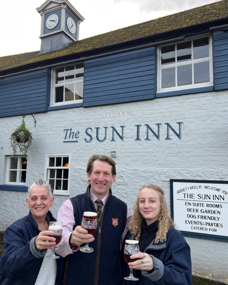 From left:  Bridget Kearney, George Arkell and Mollie Kearney