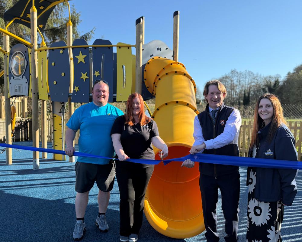 From left:  Liam Andrews and Nikola Andrews (Harlequin Group), George Arkell and Julie Moss (Arkell’s Brewery)