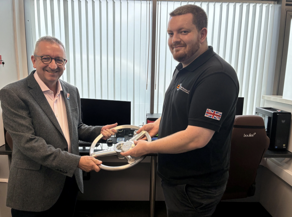 Cllr Gary Sumner, left, Leader of Swindon Borough Council with Will Casey, Director and Co-Founder of Billet Precision