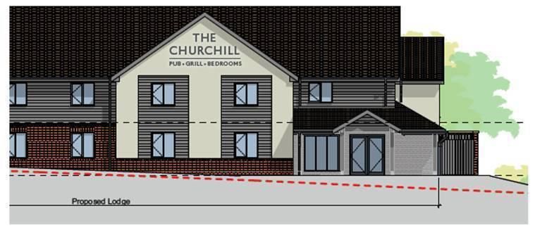 An artist's impression of the new lodge