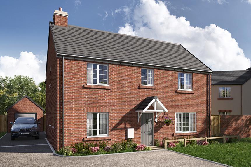 A CGI image of a Lyneham Fields property