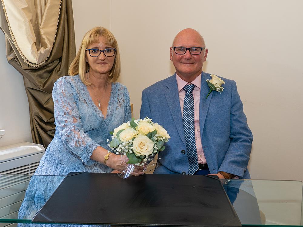 Sarah Watch and Andy Carter, who married in 2022
