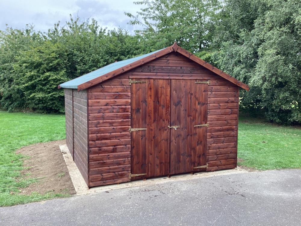 The completed shed