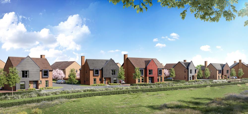 Overlooking Wichelstowe’s central green space, Orchards Rise includes a number of four and five bedroom traditional homes with a contemporary design twist 