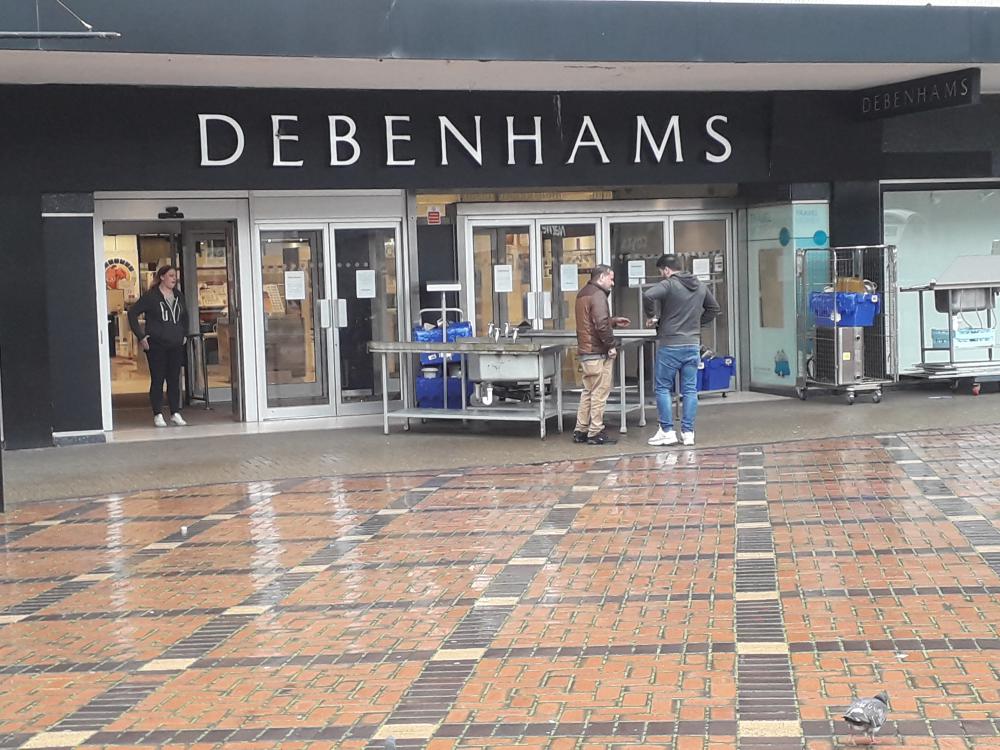 The store being cleared in 2020 - it has stood empty ever since