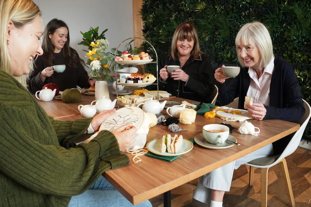 Garden centre craft event for mindfulness and relaxation