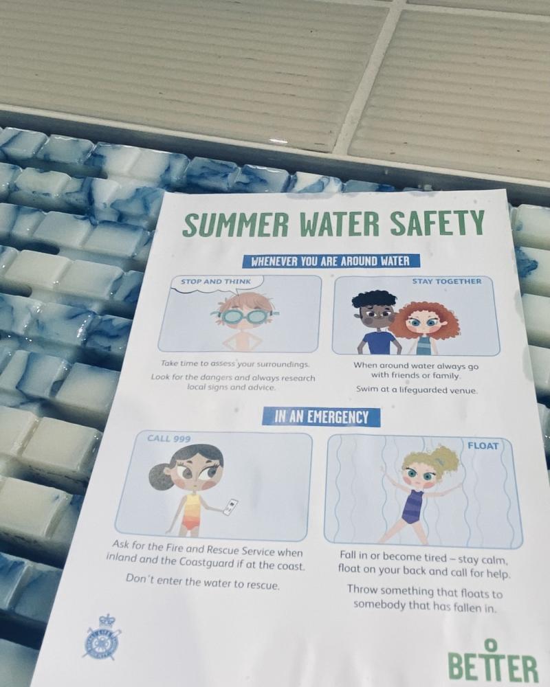 Free Summer Water Safety Session to be held at The Link Centre