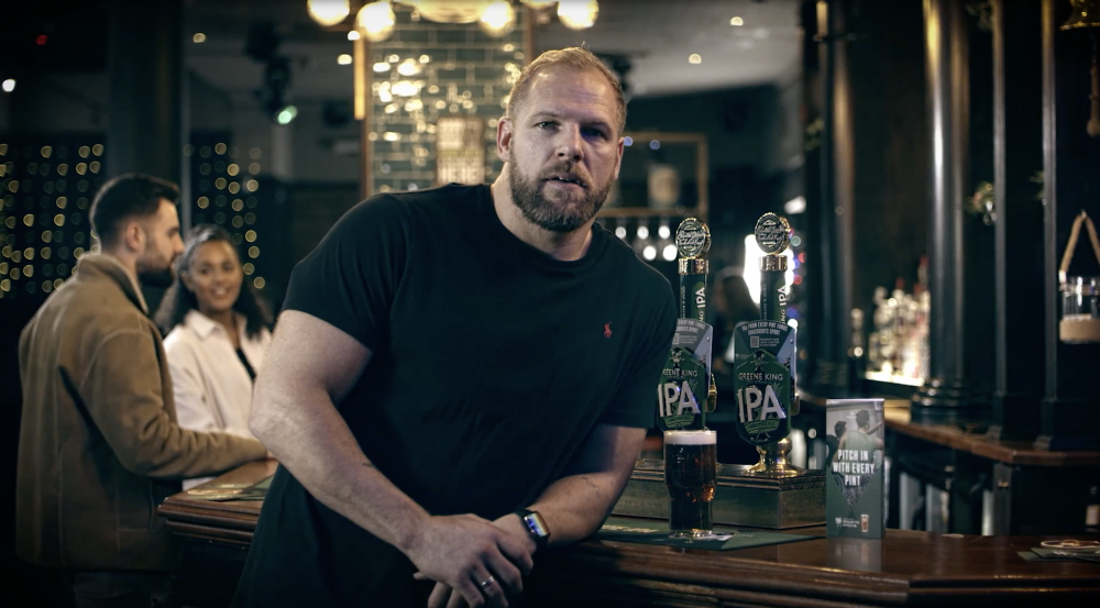 Greene King has teamed up with former rugby union player James Haskell to promote the initiative
