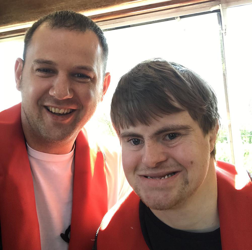 Scott Shill of Halo staffing, left, and Mark