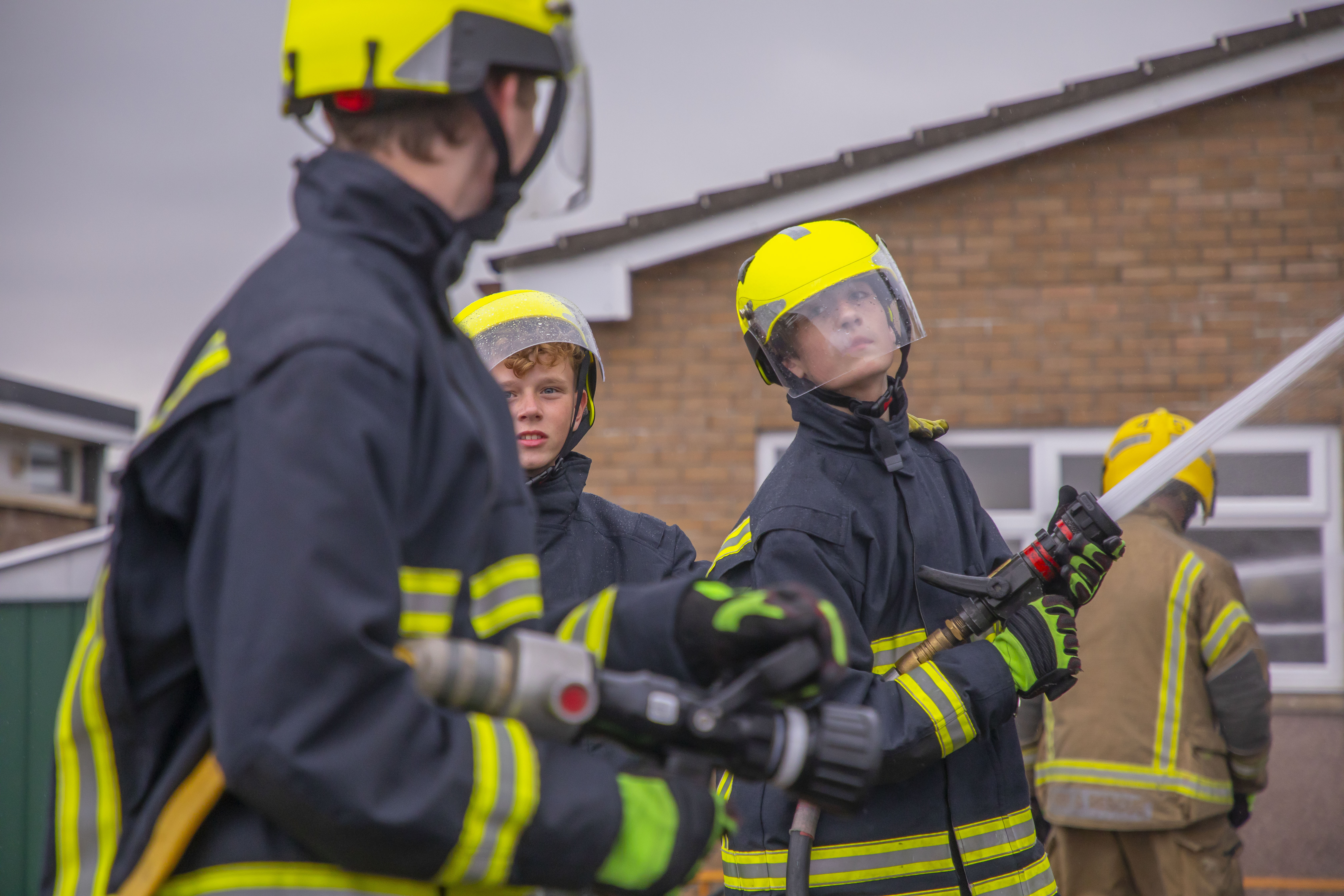 Fire Cadets in action