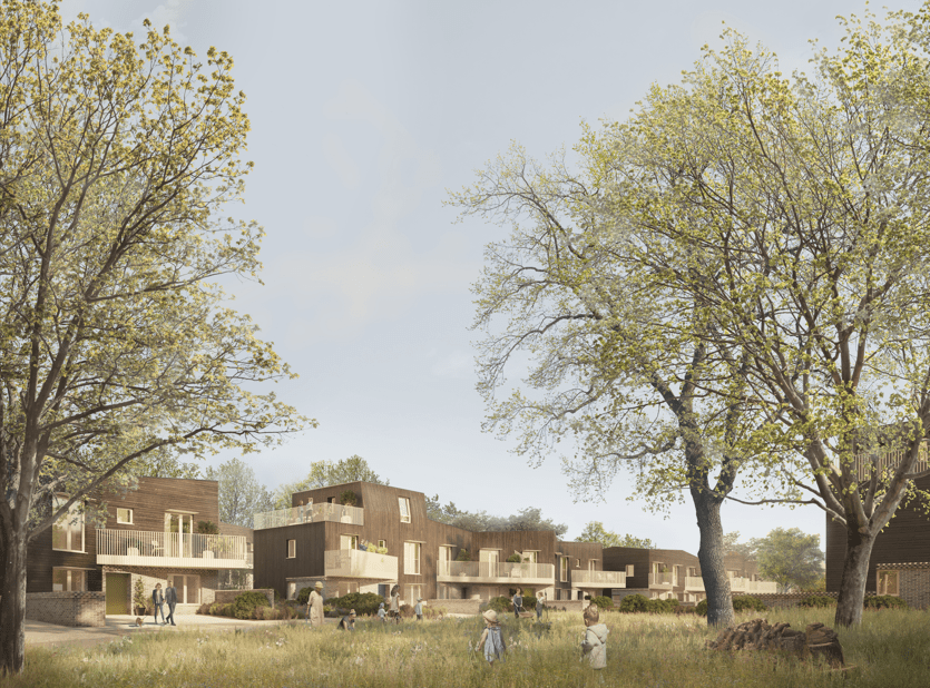 An impression of the completed scheme