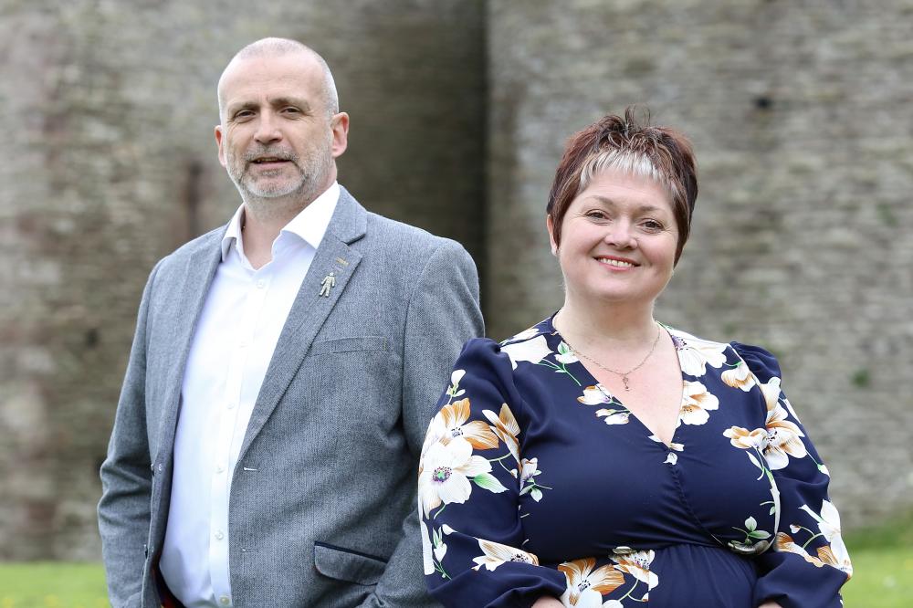 The Hospital@Home team, Steve Carter (left) and Rebecca Williams (right)