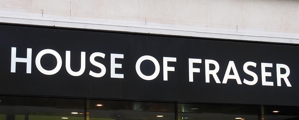 House of Fraser's branding is familiar feature on shopping streets throughout the country