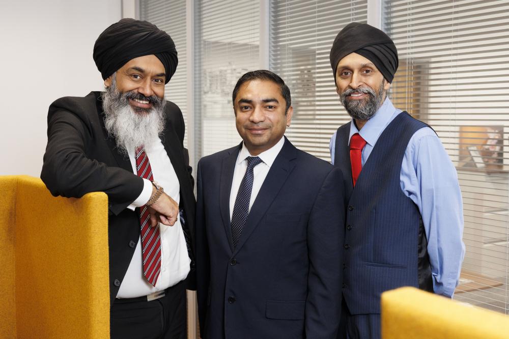 Jhoots Pharmacy - Pictured, Partho Bose, HSBC UK, Sarbjit Singh Jhooty, Manjit Singh Jhooty