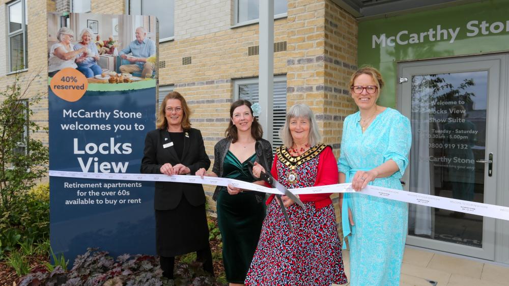The ribbon was cut by Mayor of Swindon Cllr Fay Howard
