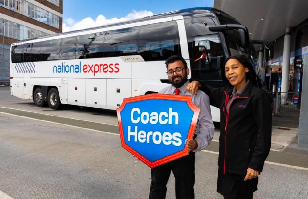 National Express Coach Heroes - Mohammad Baaizand and Grace Palmer – Photo by Shine Pix