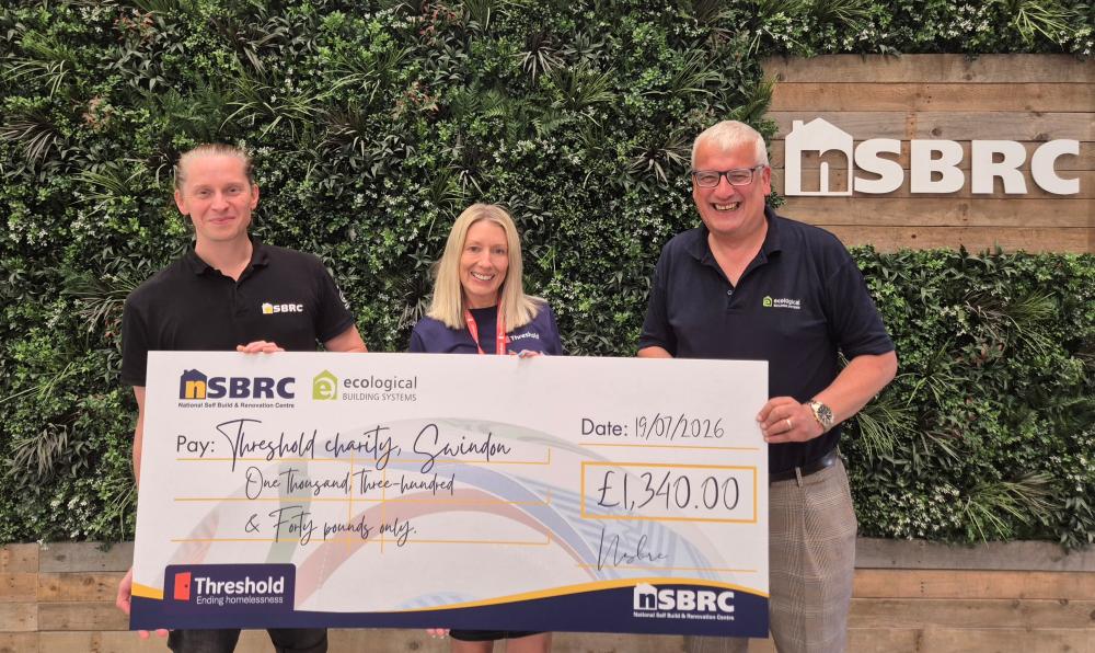 Homelessness charity helped by National Self Build & Renovation Centre